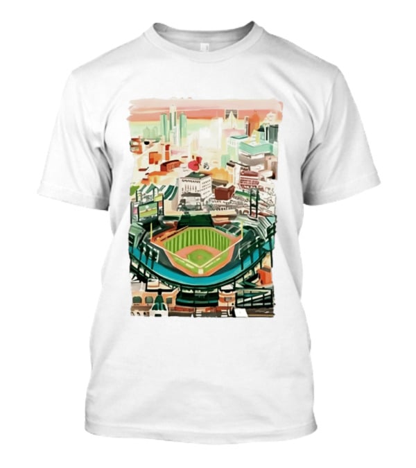 2026 Tigers Up Next Stadium Skyline Baseball Field T-Shirt