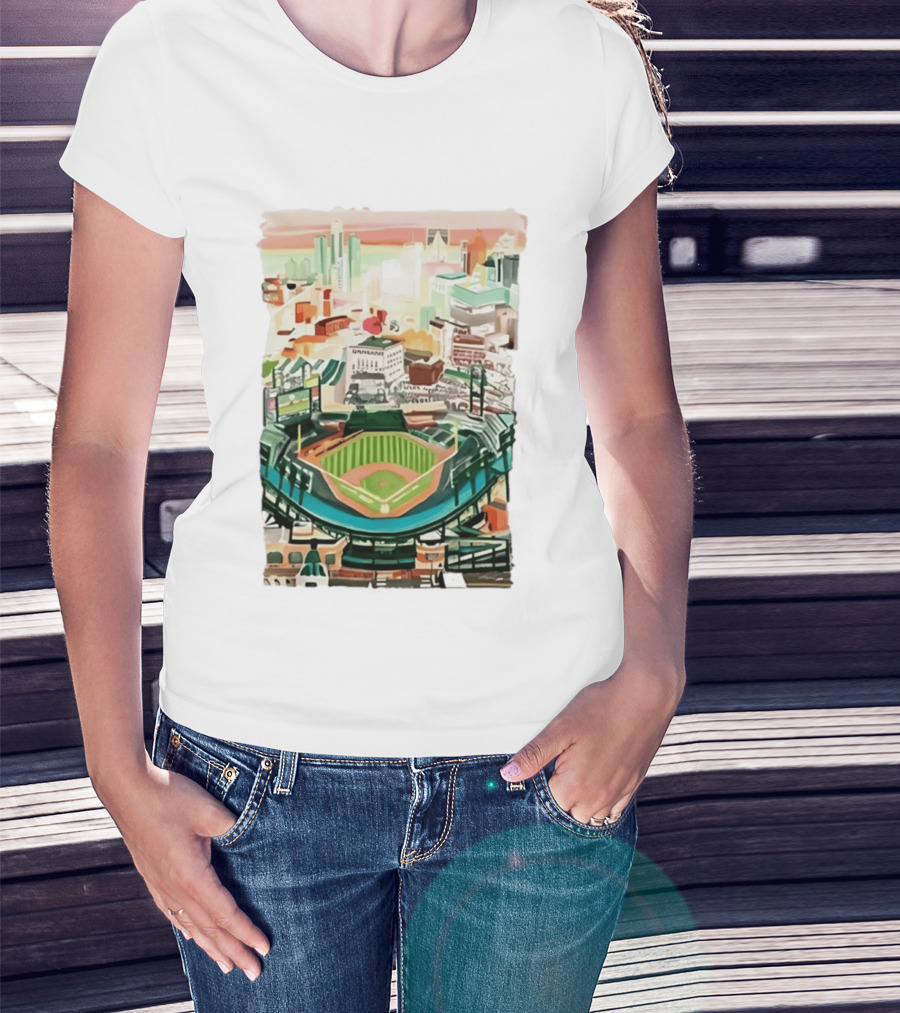 2026 Tigers Up Next Stadium Skyline Baseball Field T-Shirt