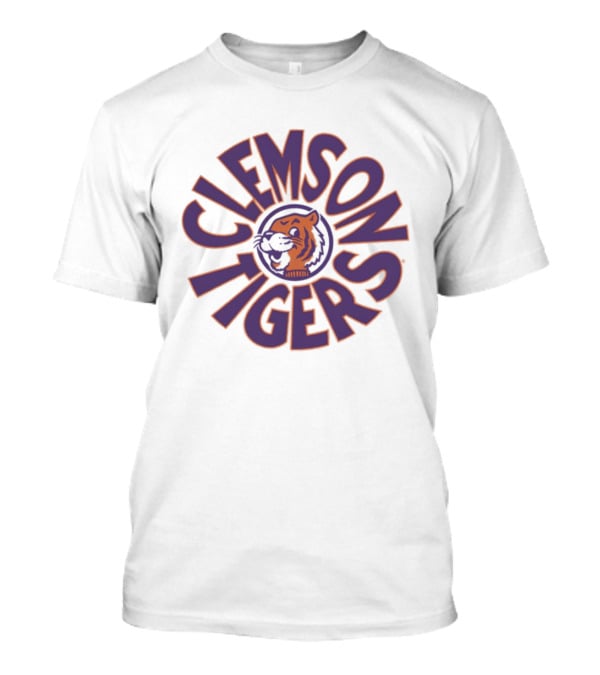 Clemson Tigers Retro Logo Circular T-Shirt