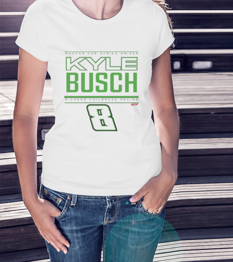 NASCAR Cup Series Driver Kyle Busch Richard Childress Racing 8 Black T-Shirt