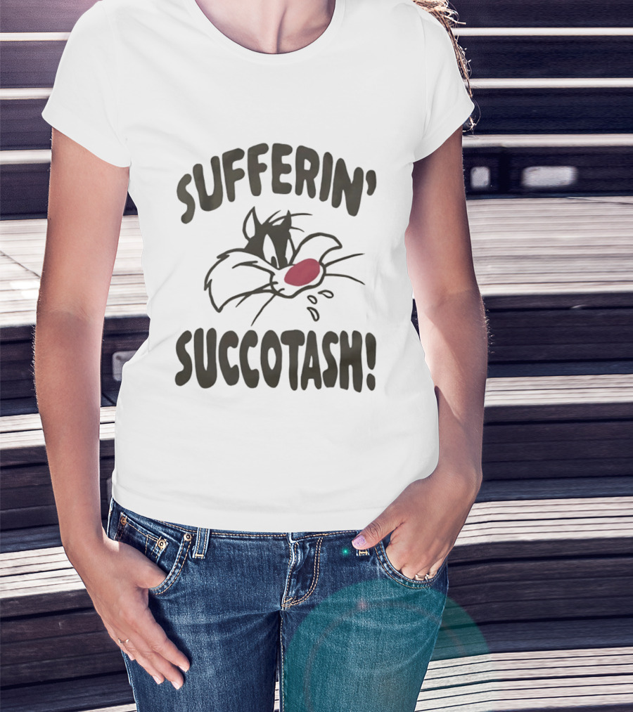 Looney Tunes Sylvester Sufferin' Succotash Catchphrase T-Shirt