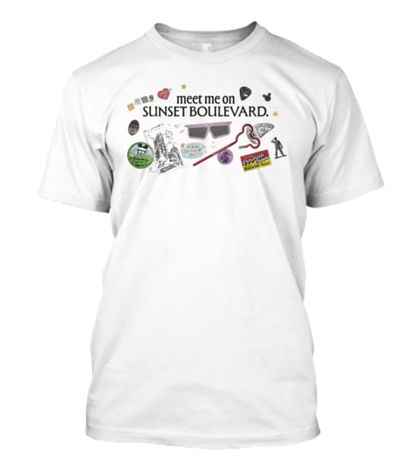 Meet Me On Sunset Boulevard Backlot Tour 3D Glasses Adventure T-Shirt