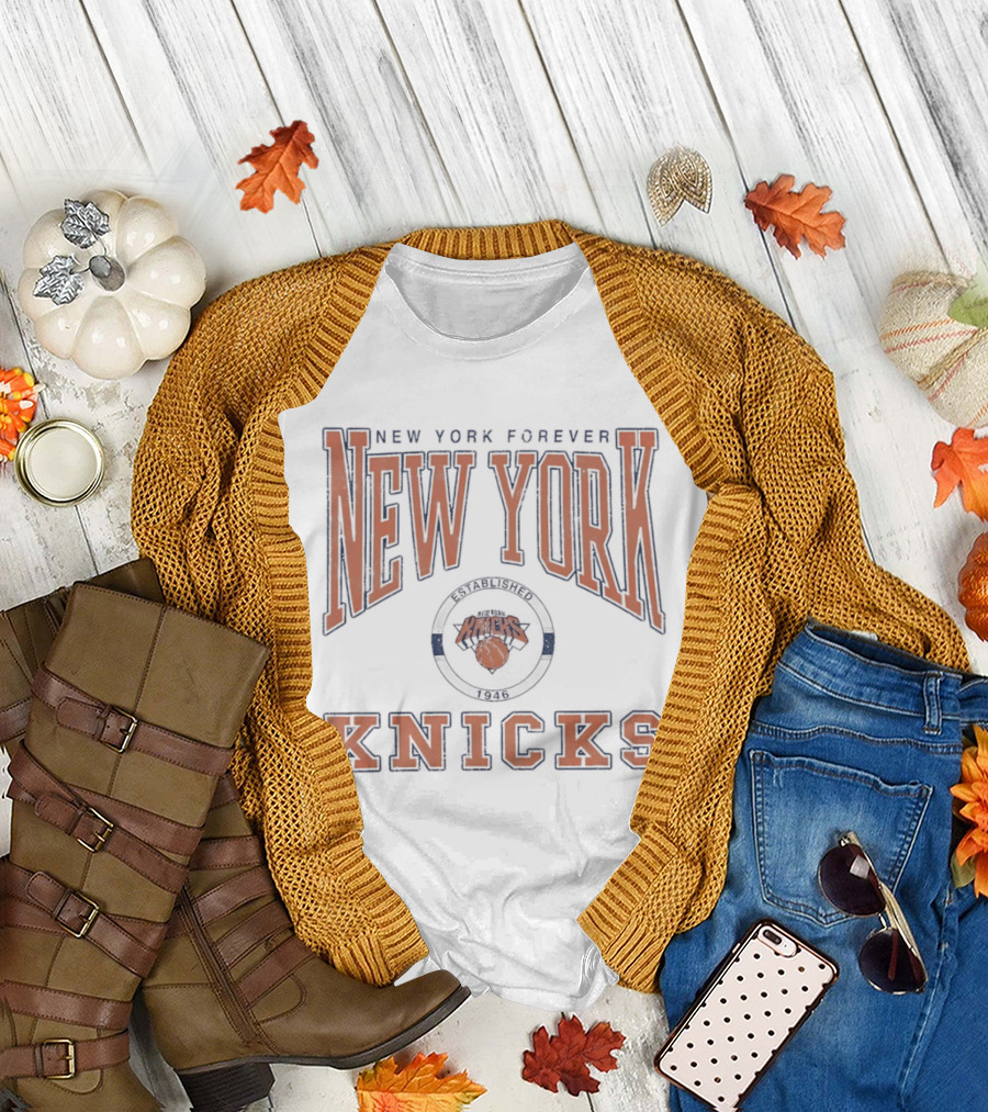 New York Knicks New York Forever Basketball 1946 T-Shirt