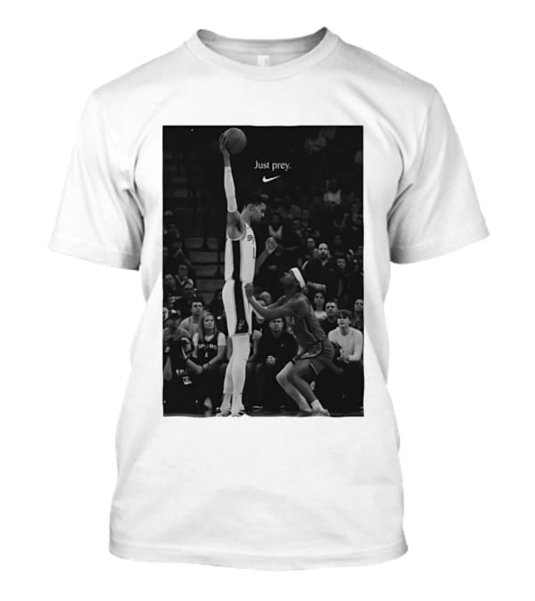 Victor Wembanyama San Antonio Spurs Just Prey Basketball Swoosh T-Shirt
