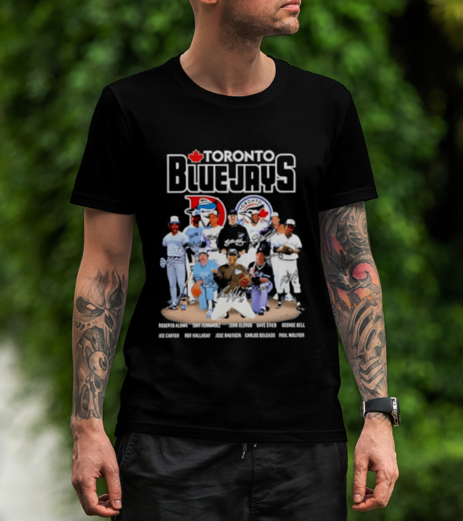 Toronto Blue Jays Player Signatures Featuring Springer Guerrero Bichette Gausman T-Shirt