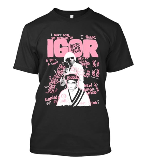 IGOR Sketchbook With I Think And EARFQUAKE Tyler The Creator T-Shirt