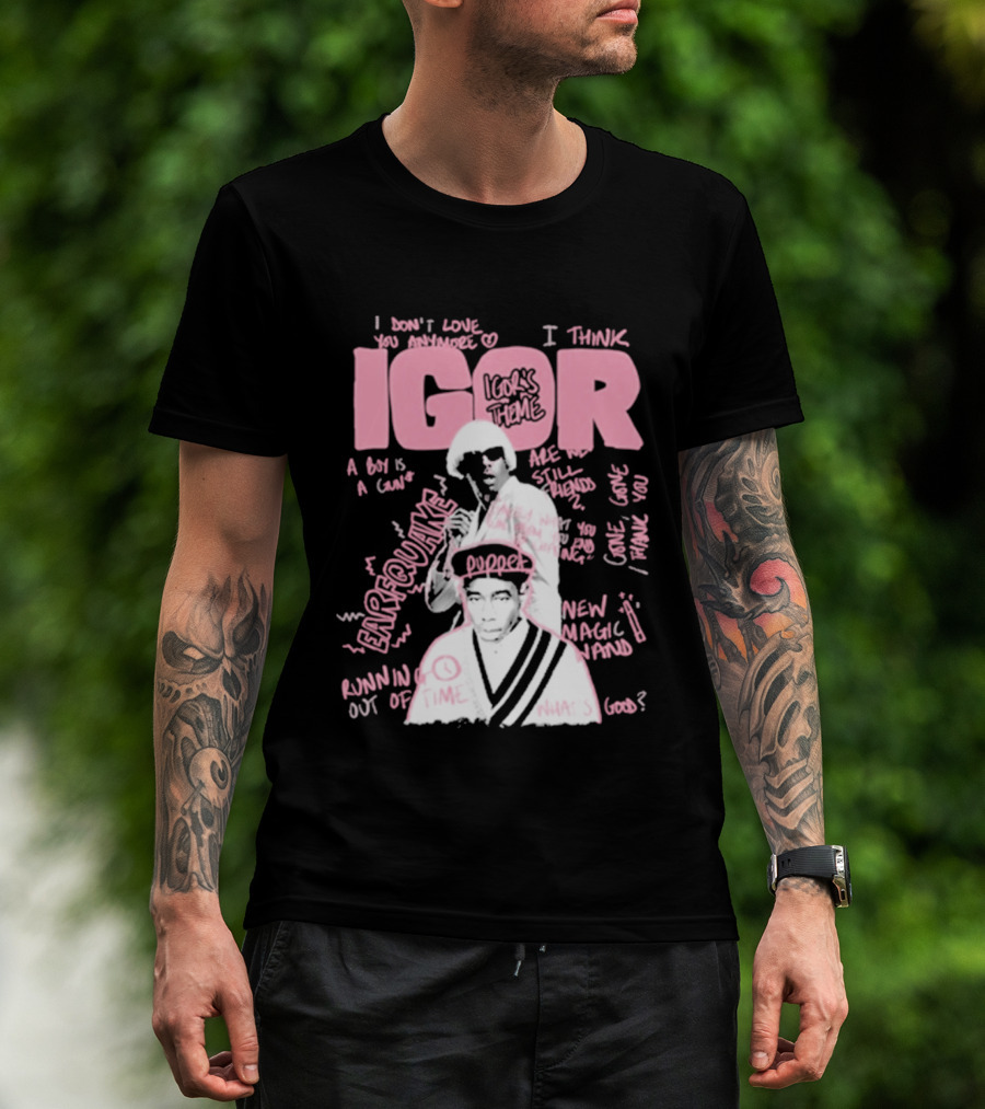IGOR Sketchbook With I Think And EARFQUAKE Tyler The Creator T-Shirt