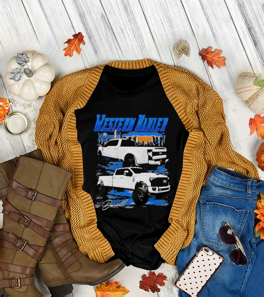 Icdaniell Ford F350 Dually Western Hauler Trucks T-Shirt