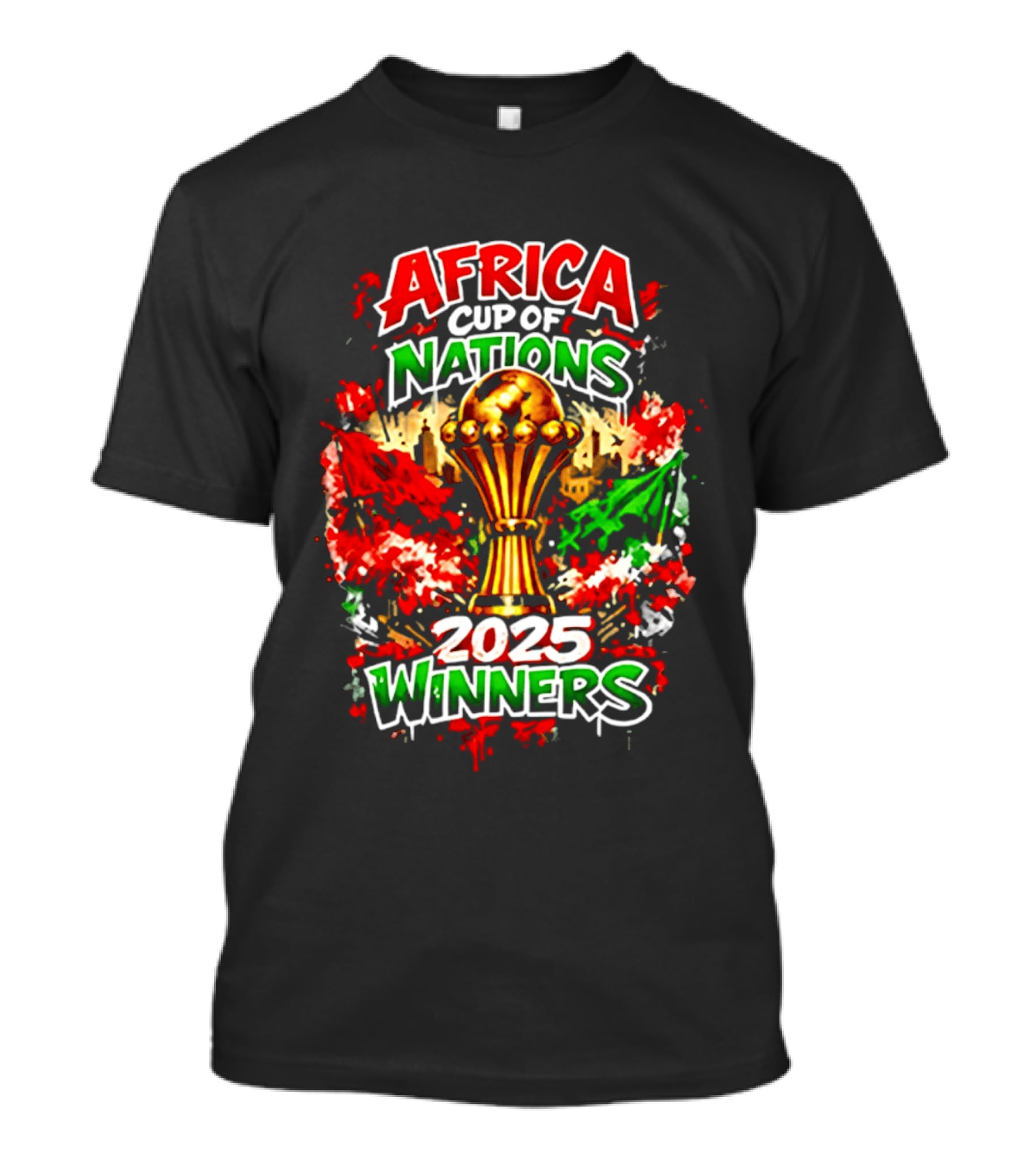 Africa Cup Of Nations 2025 Winners Trophy Celebration T-Shirt