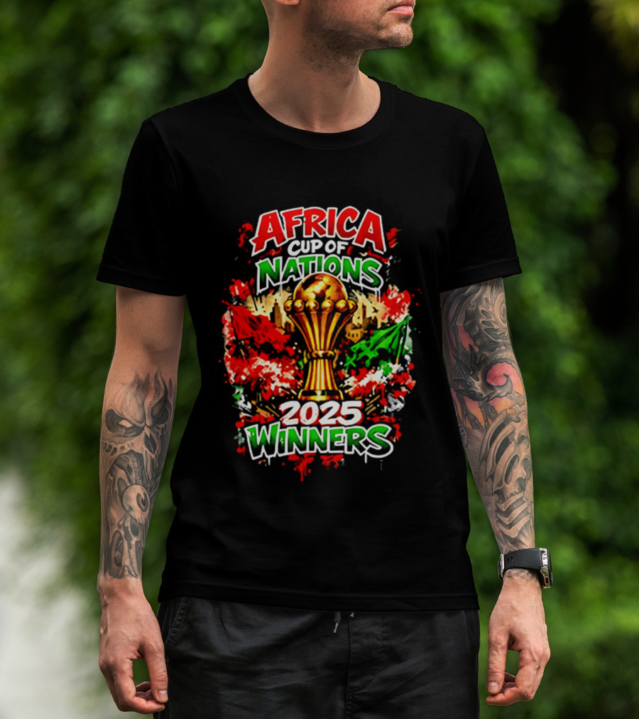 Africa Cup Of Nations 2025 Winners Trophy Celebration T-Shirt