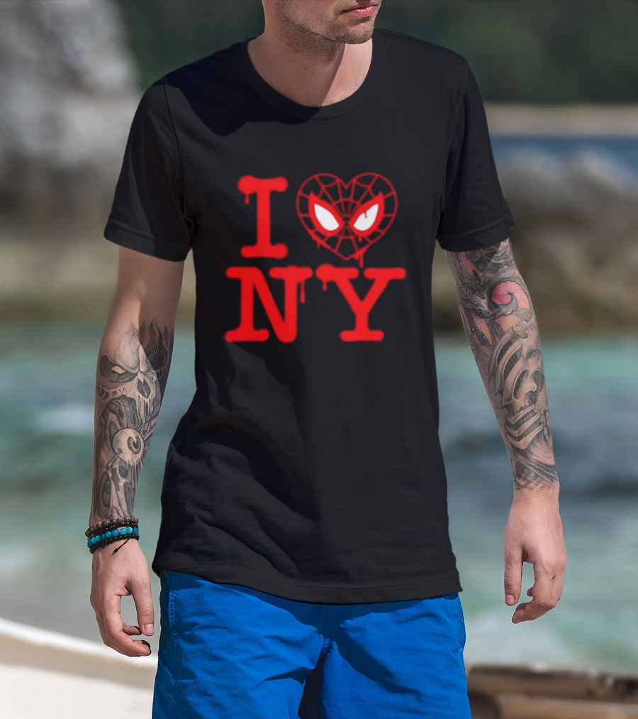 I Heart NY Spider Mask T-Shirt