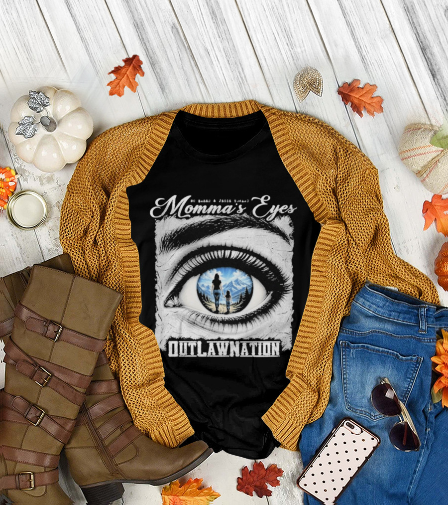 Momma's Eyes Outlaw Nation Country Scene T-Shirt