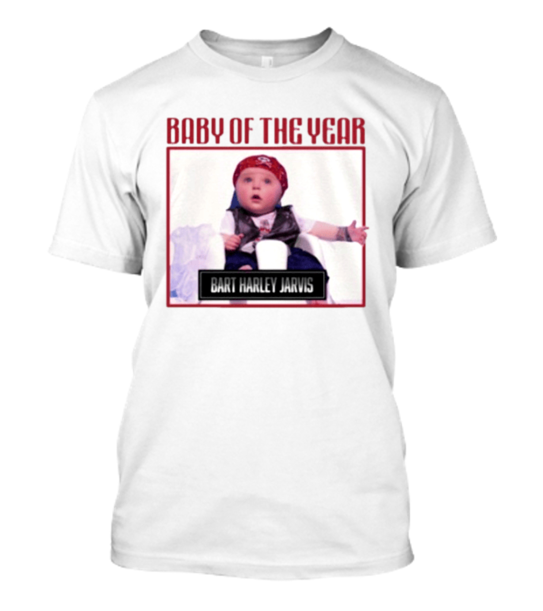Bart Harley Jarvis Baby Of The Year Winner In Bandana And Vest T-Shirt