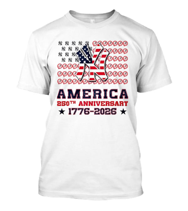 New York Yankees America 250th Anniversary Celebration 1776 2026 T-Shirt