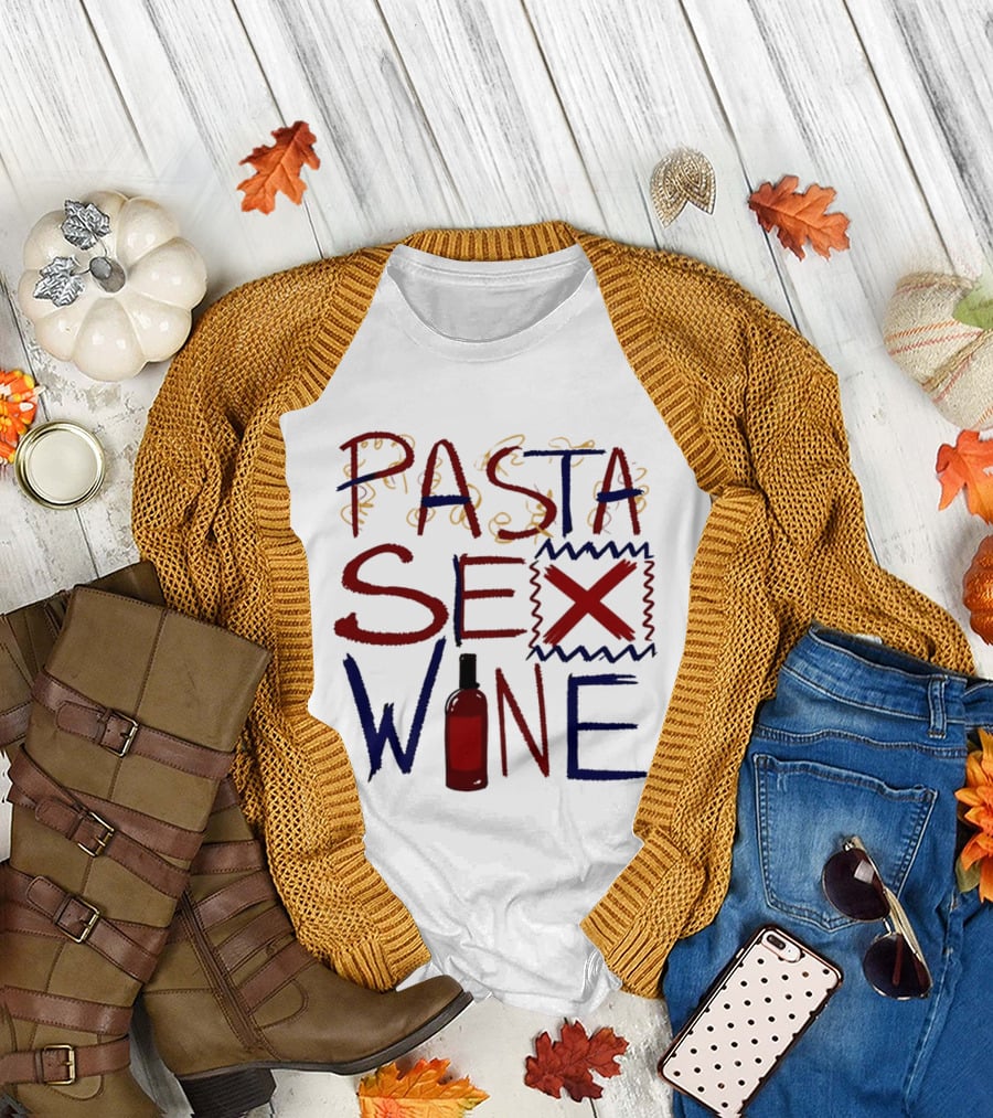 Pasta Sex Wine Bottle T-Shirt