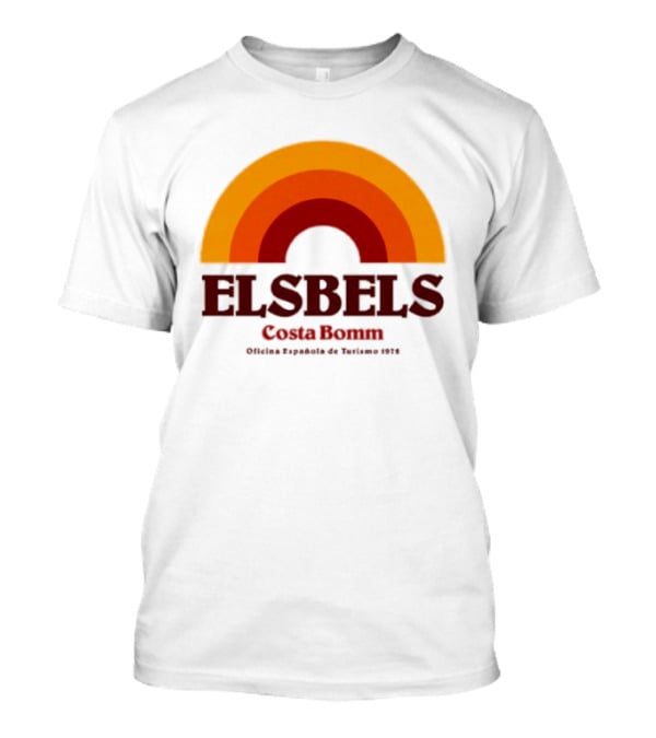 Elsbels Costa Bomm Oficina Española De Turismo 1978 Retro Rainbow T-Shirt
