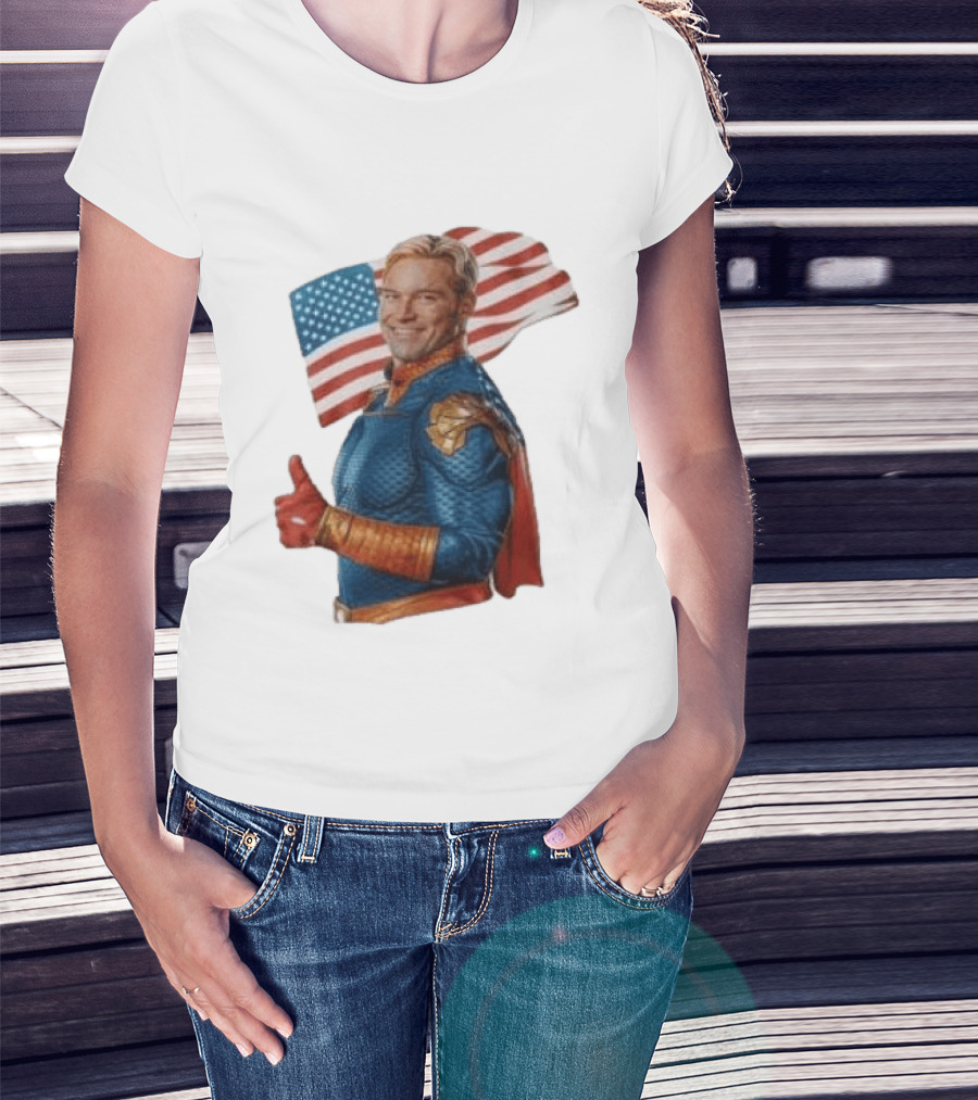 The Boys Season 5 Homelander American Flag Thumbs Up T-Shirt