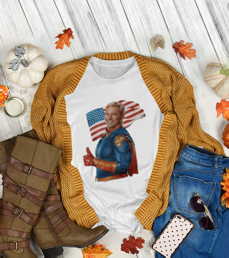The Boys Season 5 Homelander American Flag Thumbs Up T-Shirt