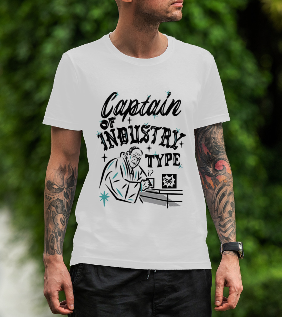 Captain Of Industry Type Tony Soprano Coffee Mafia T-Shirt