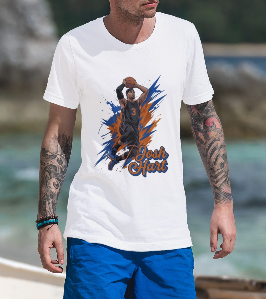 Josh Hart New York Knicks Basketball Number 3 T-Shirt