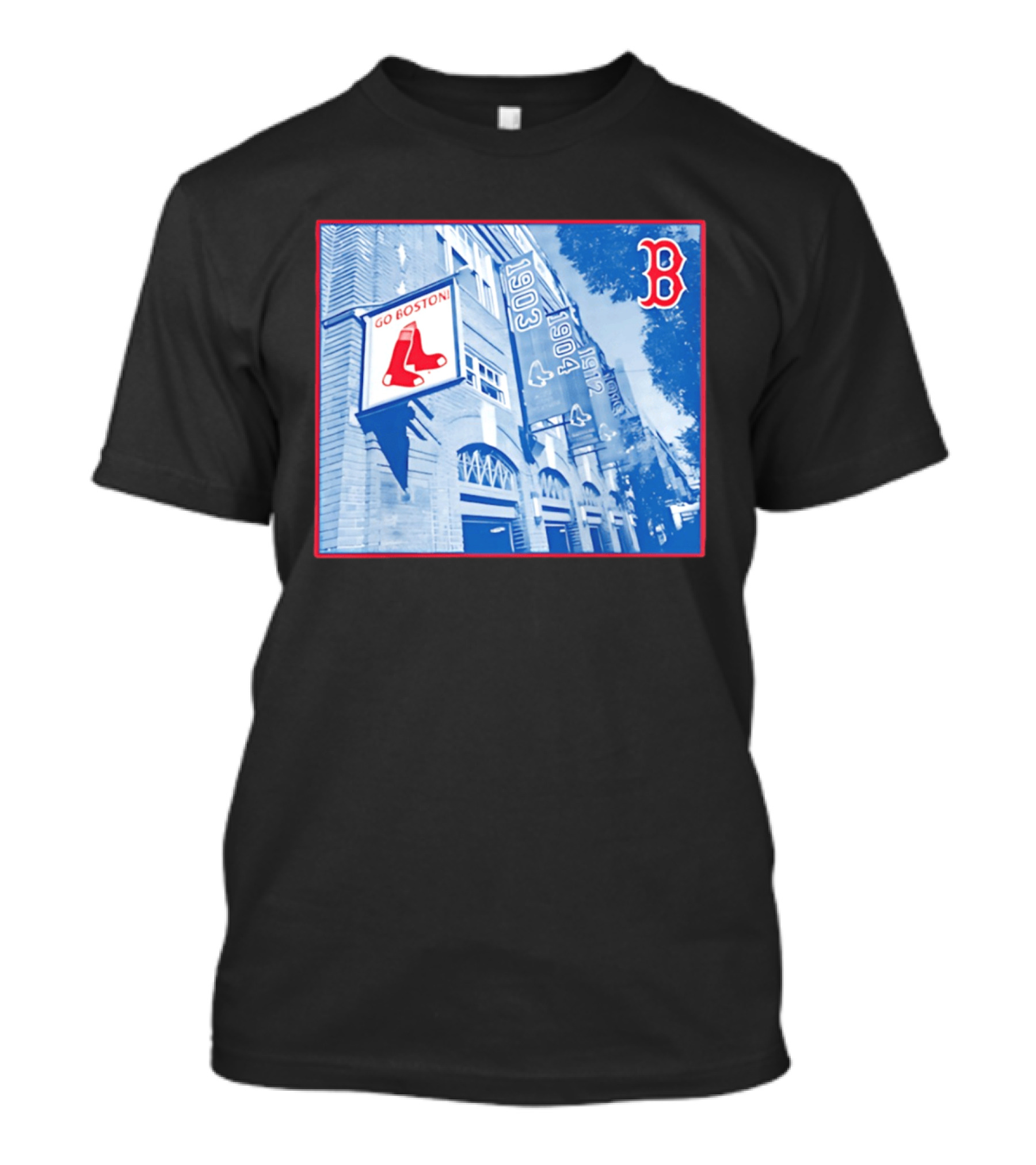 Go Boston Red Sox Banners Fenway Park 1903 1912 T-Shirt