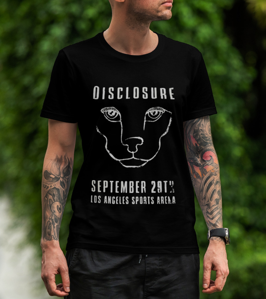 Disclosure September 29th Los Angeles Sports Arena Face T-Shirt