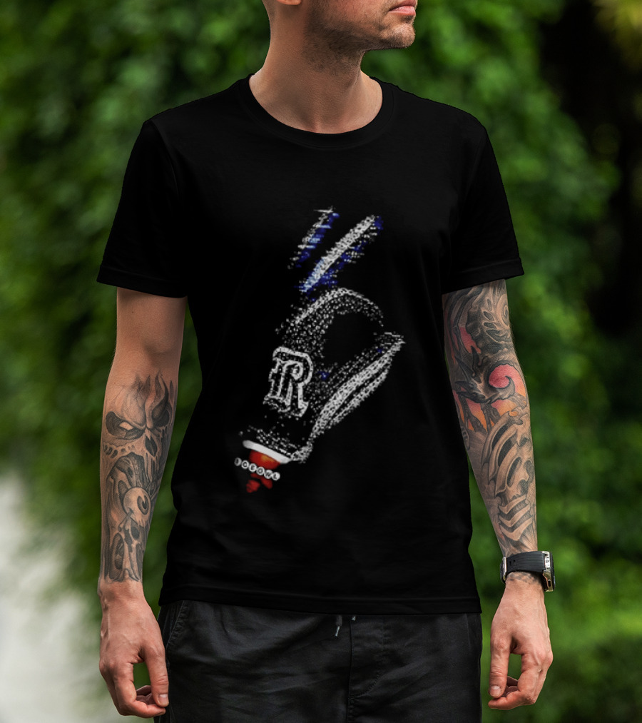 Drake Iceman Rice Owls Football Diamond Chain Hand Gesture T-Shirt