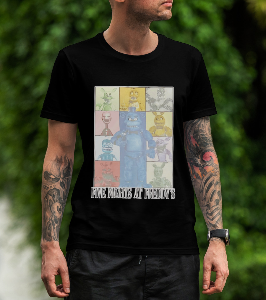 Five Nights At Freddy's The Eras Tour Animatronics Characters T-Shirt