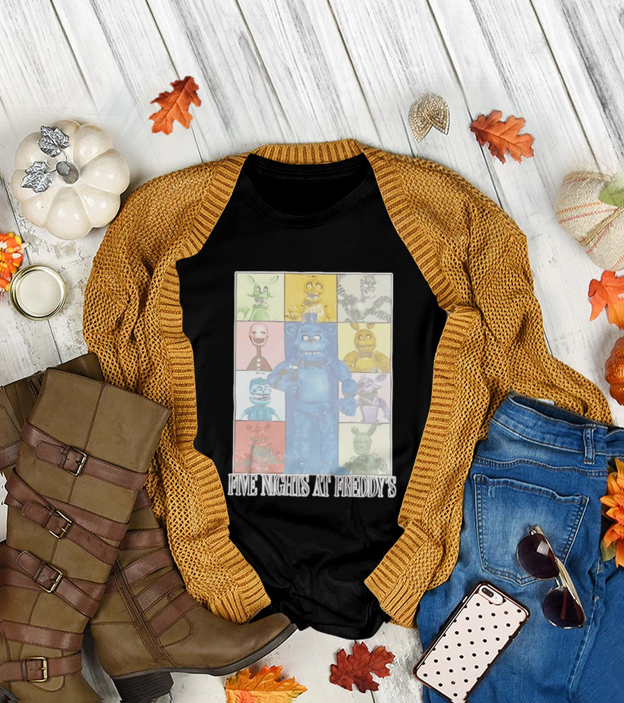 Five Nights at Freddy's The Eras Tour Animatronics Characters T-Shirt