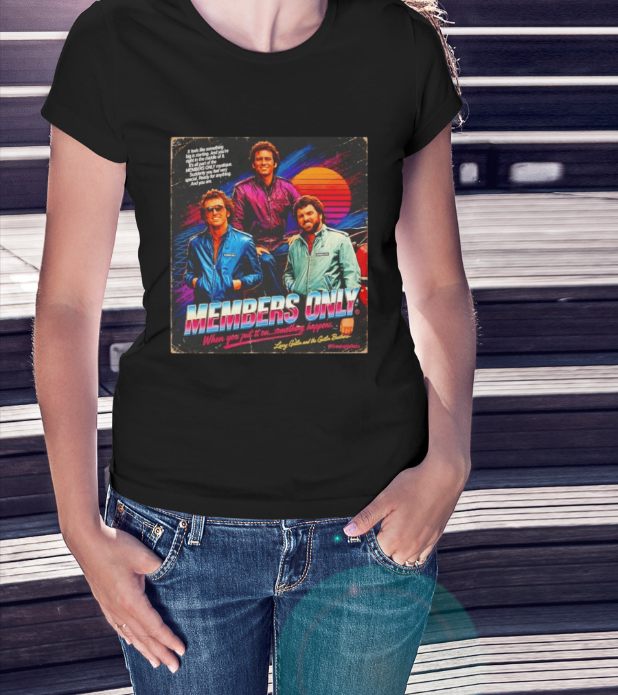 MEMBERS ONLY Larry Gatlin And The Gatlin Brothers Nostalgic 80s Style With Sunset T-Shirt