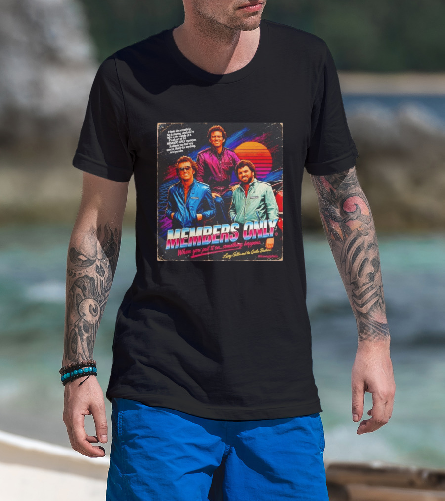 MEMBERS ONLY Larry Gatlin And The Gatlin Brothers Nostalgic 80s Style With Sunset T-Shirt
