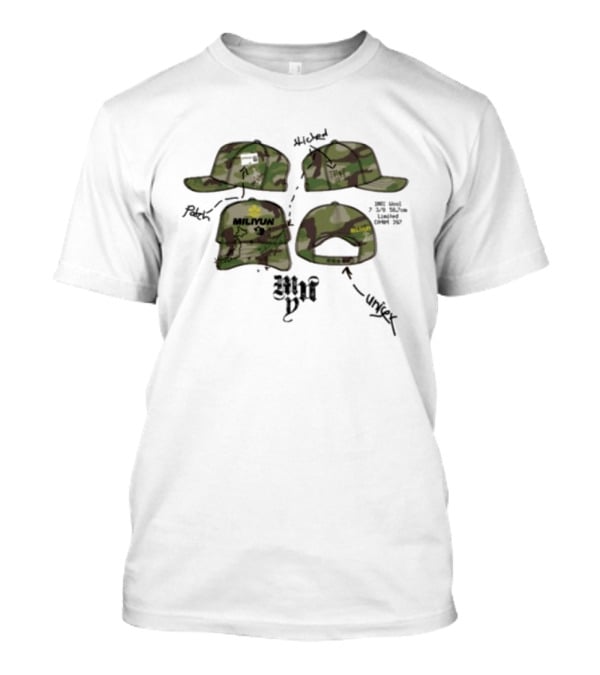 Miliyun Studios Camouflage Cap Techpack Tea Edition T-Shirt
