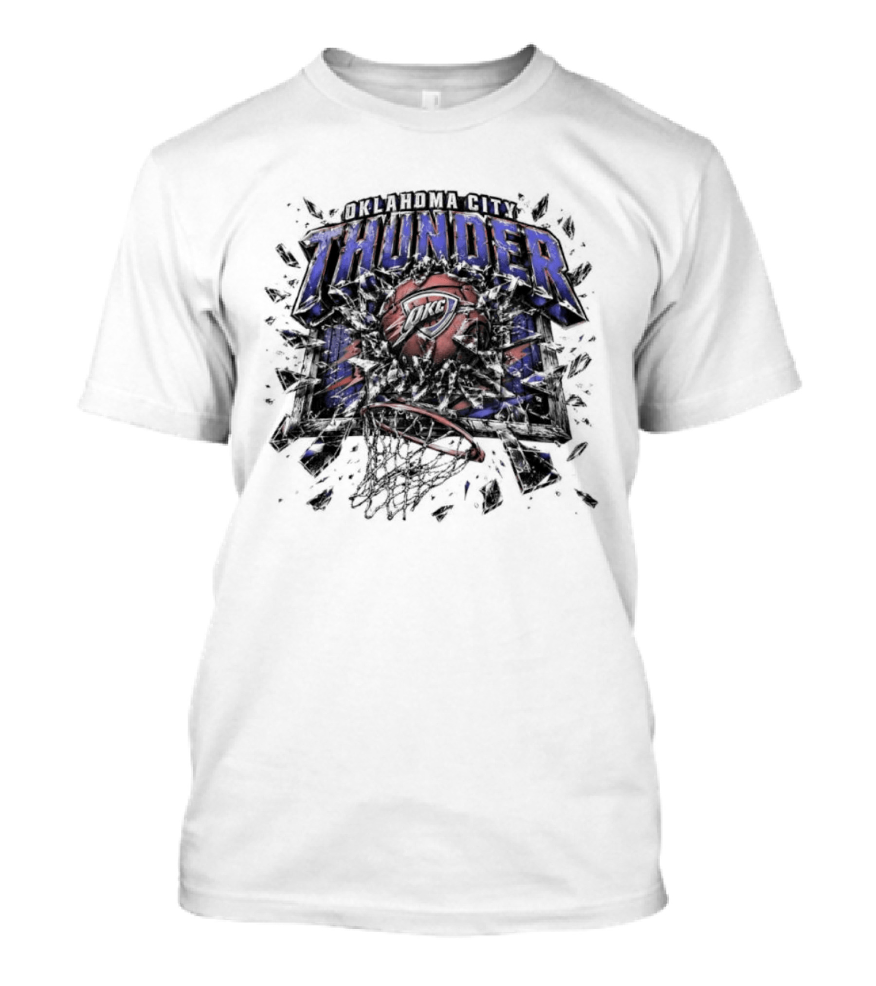 Oklahoma City Thunder Basketball Thunder Backboard Breakers T-Shirt