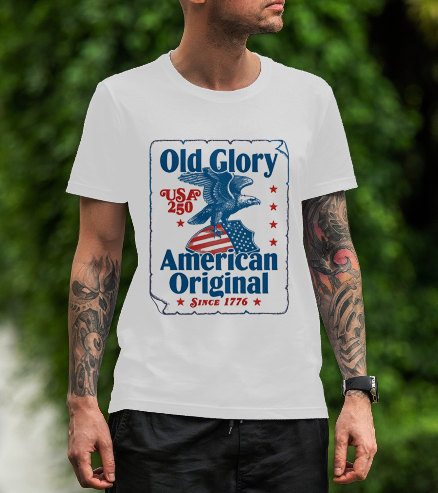 Old Glory USA 250 American Original Eagle Since 1776 T-Shirt