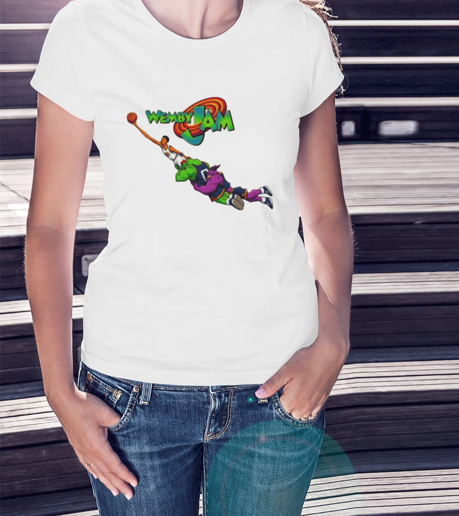 Wemby Jam Monstars Dunk 90s Basketball T-Shirt