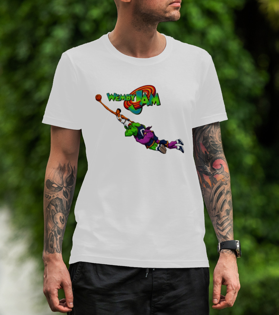 Wemby Jam Monstars Dunk 90s Basketball T-Shirt