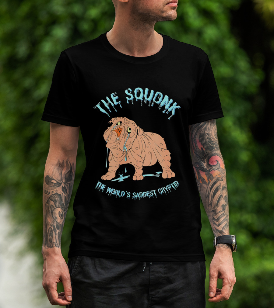 The Squonk World's Saddest Cryptid Dripping T-Shirt