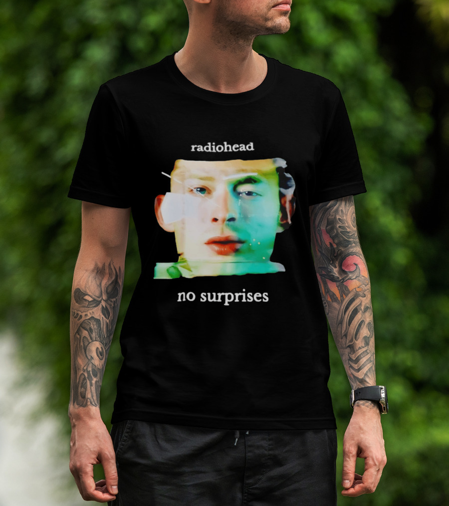 Radiohead No Surprises Thom Yorke Watercolor T-Shirt