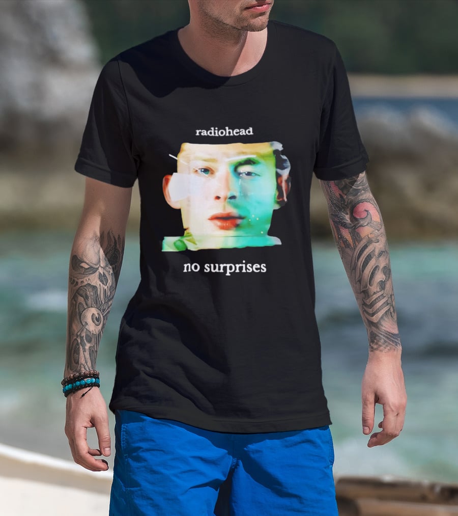 Radiohead No Surprises Thom Yorke Watercolor T-Shirt