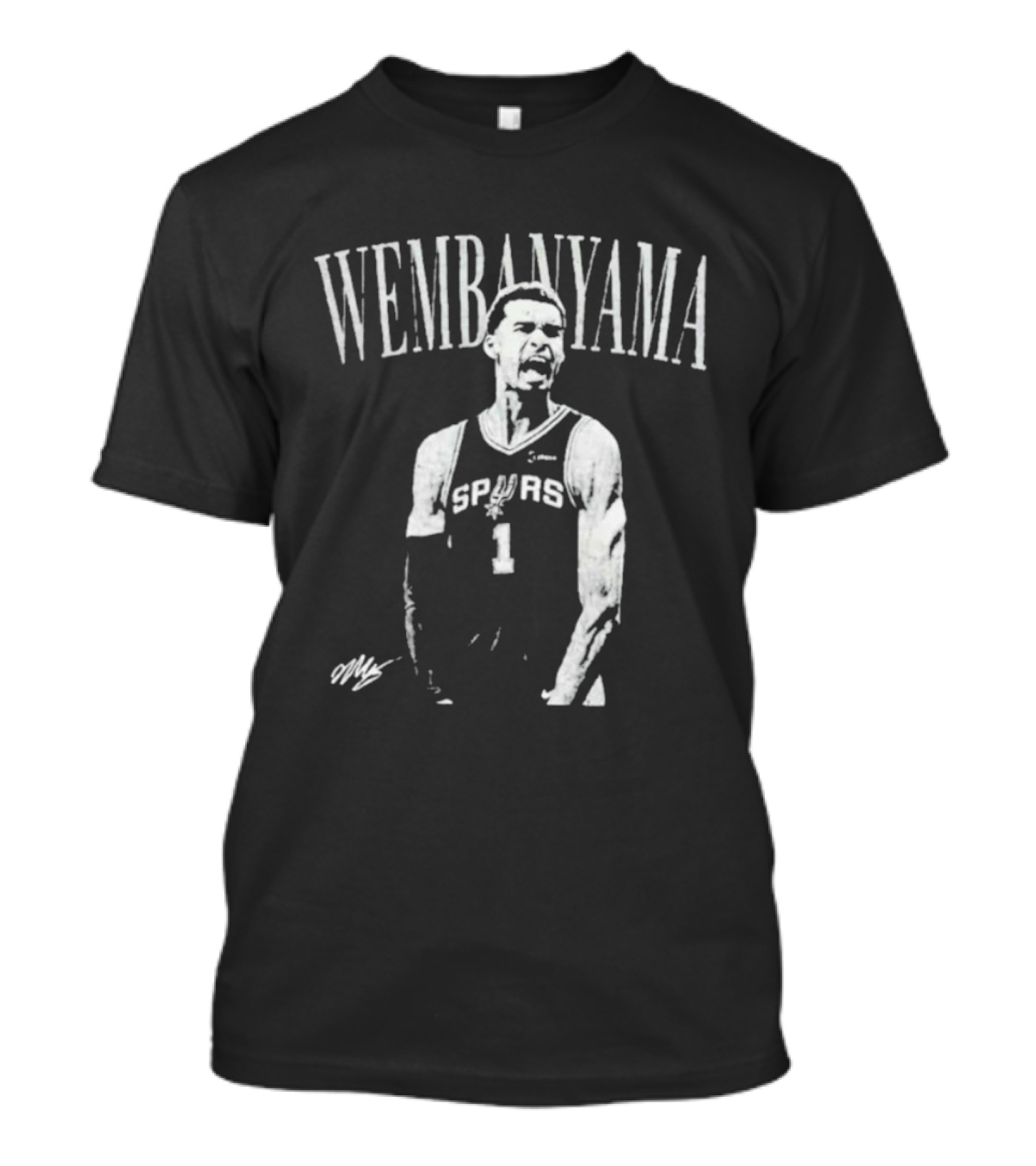 Wembanyama San Antonio Spurs Rookie Number 1 Iconic Scream T-Shirt