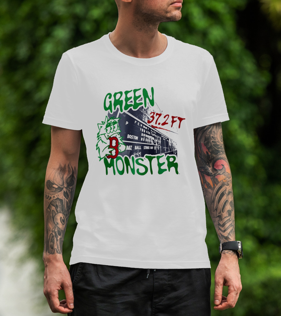 Boston Red Sox Green Monster Fenway 37.2 FT T-Shirt