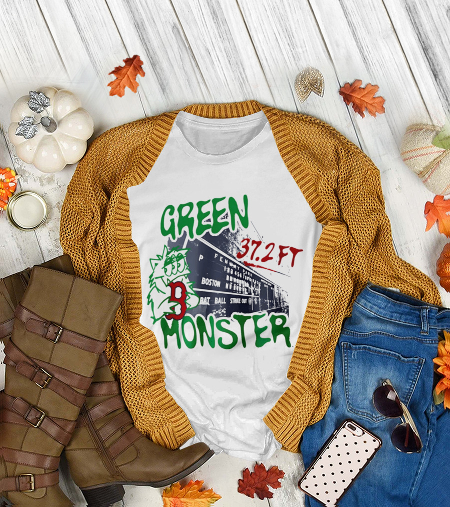 Boston Red Sox Green Monster Fenway 37.2 FT T-Shirt