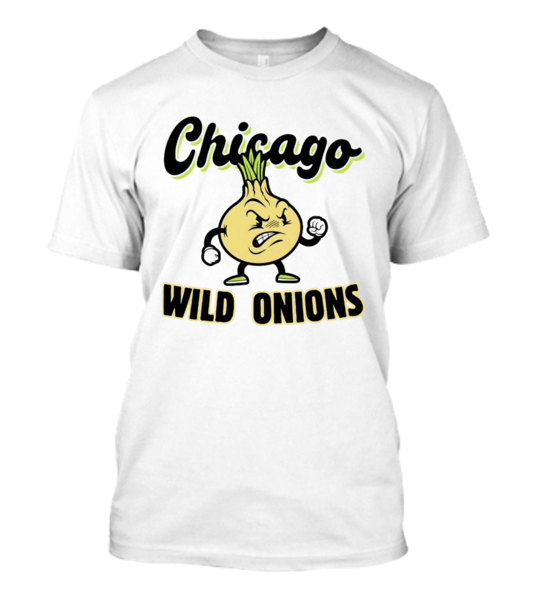 Chicago Wild Onions Angry Cartoon T-Shirt