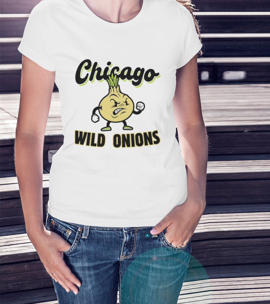 Chicago Wild Onions Angry Cartoon T-Shirt