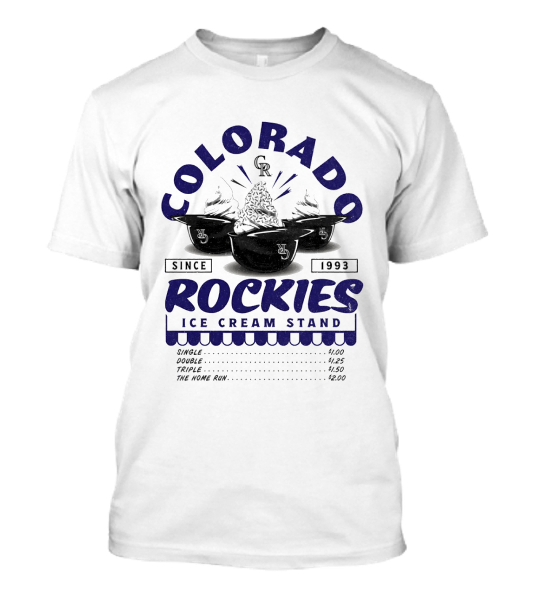 Colorado Rockies Ice Cream Stand Since 1993 CR T-Shirt