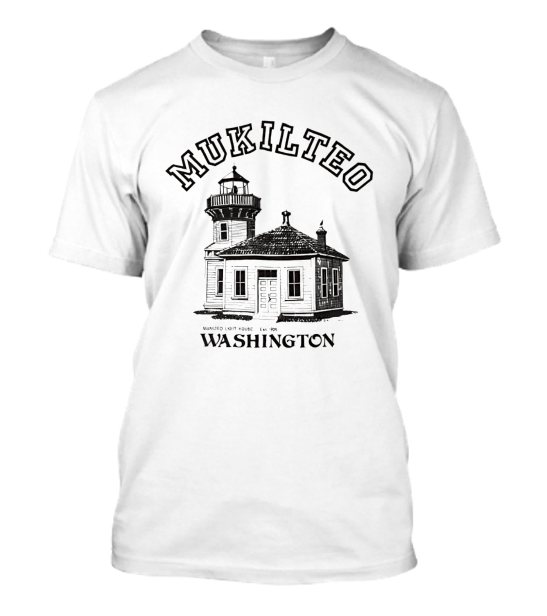Mukilteo Lighthouse Est 1906 Washington T-Shirt