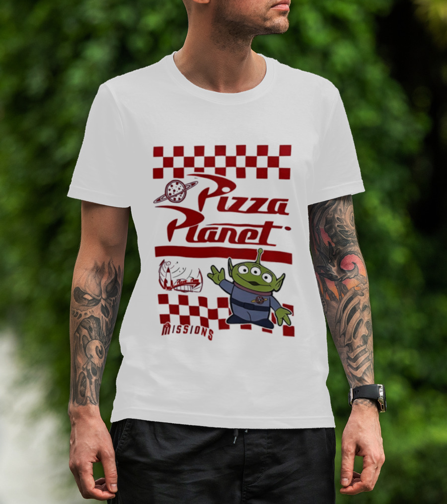 Pizza Planet Little Green Men Missions Disney Pixar Toy Story T-Shirt