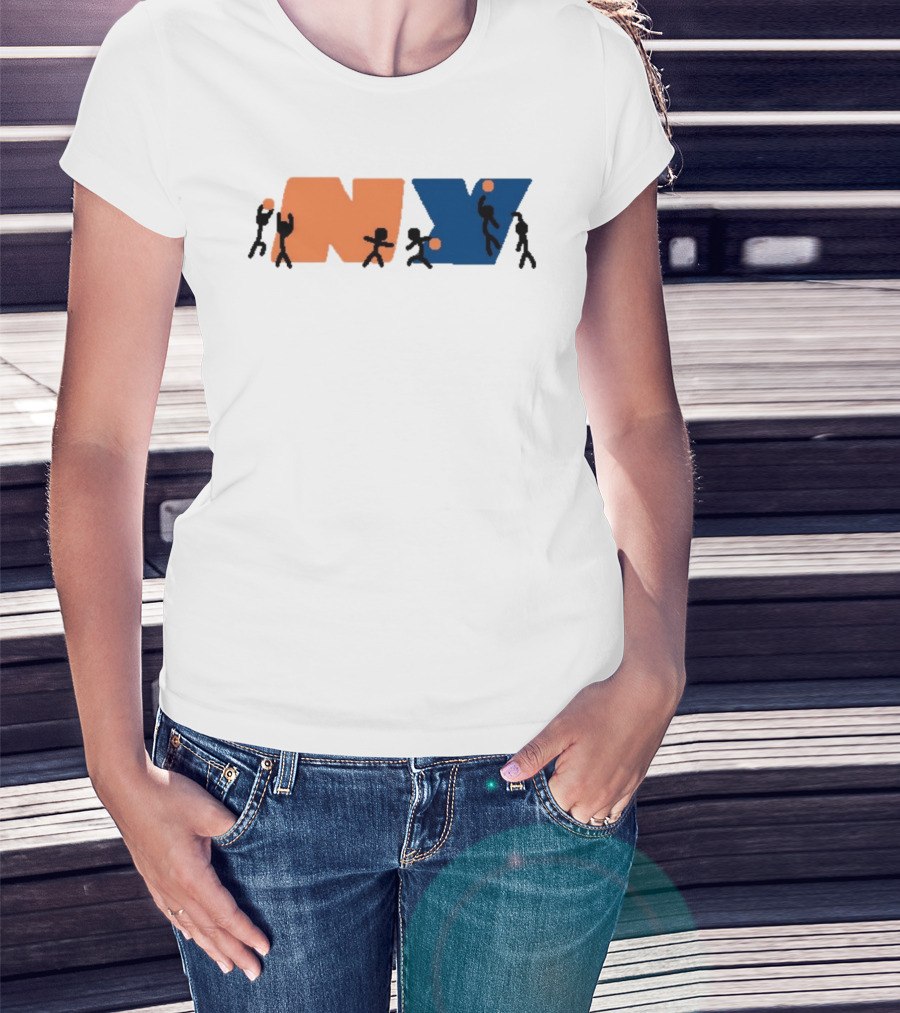 New York Knicks NBA NY Paint Basketball T-Shirt