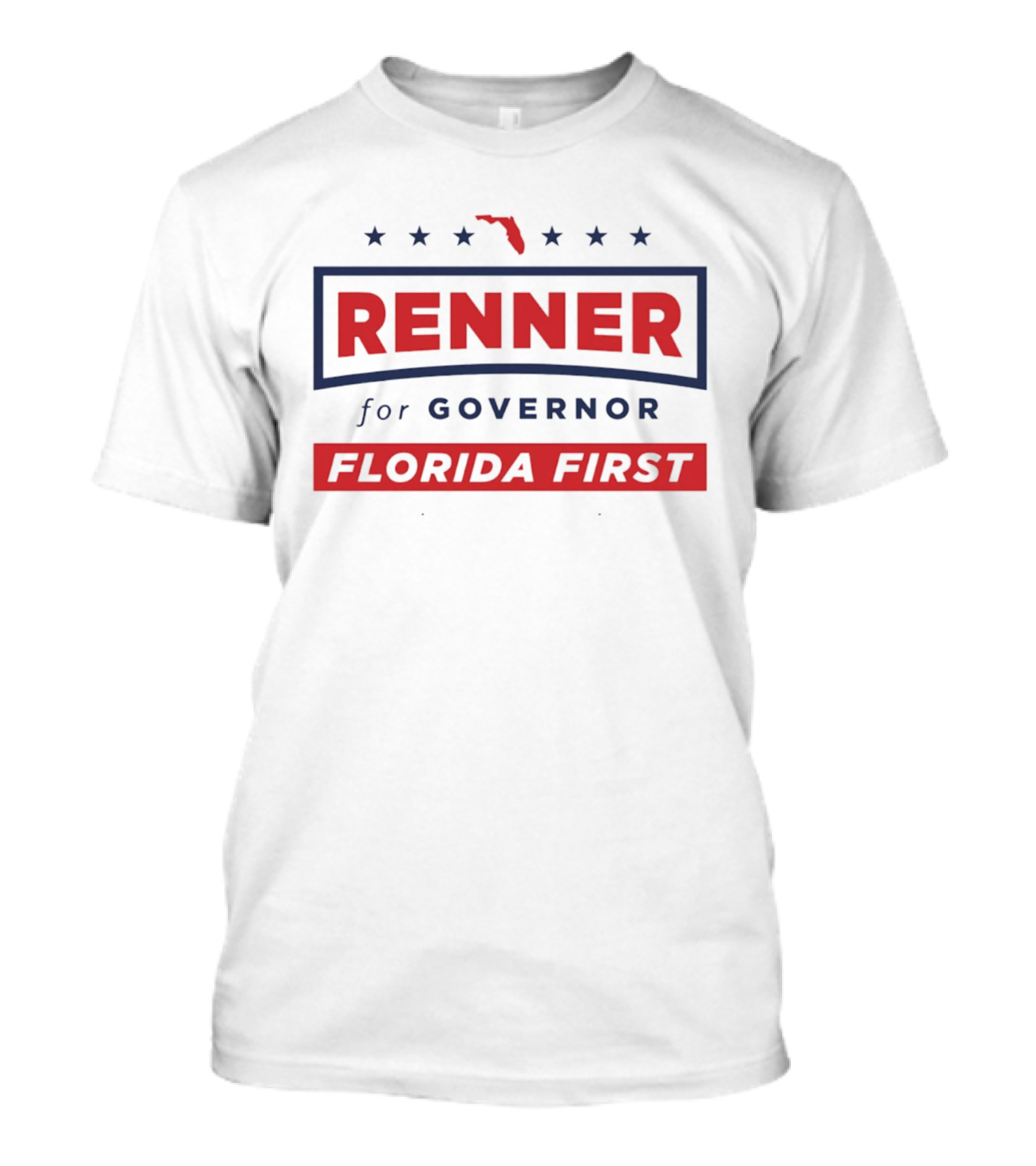 Paul Renner Governor 2026 Campaign Florida First Stars Map T-Shirt