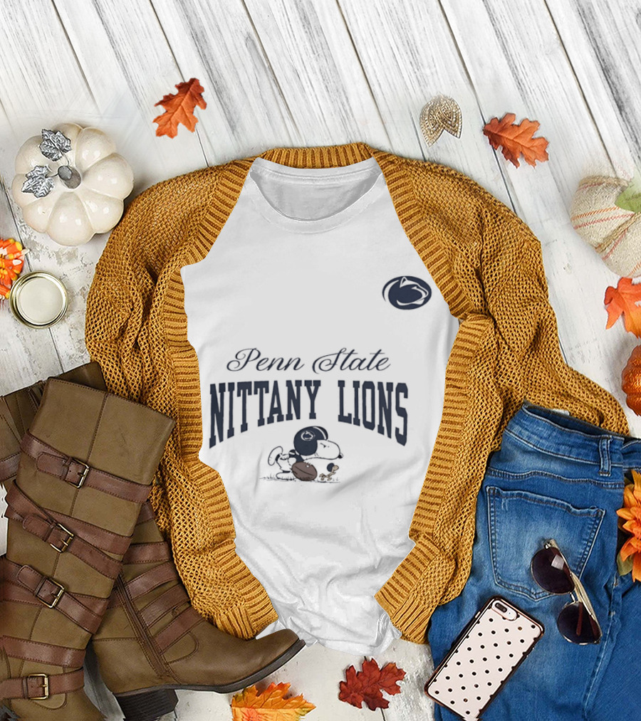 Penn State Nittany Lions Woodstock and Snoopy Forever Not Just When We Win T-Shirt
